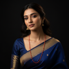 Red Coral & Pearl Gold Chain Necklace | Pagdalu Munga Mala