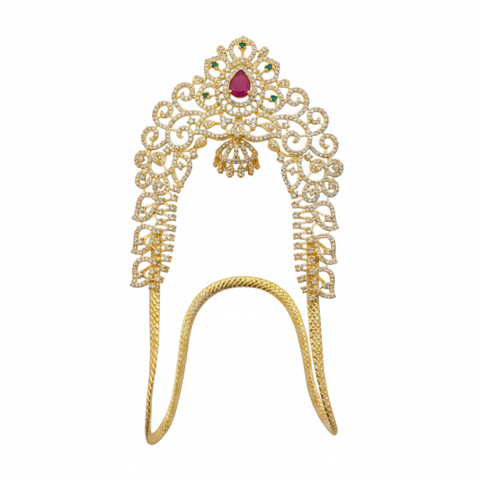 Ruby CZ Temple Arch Vanki