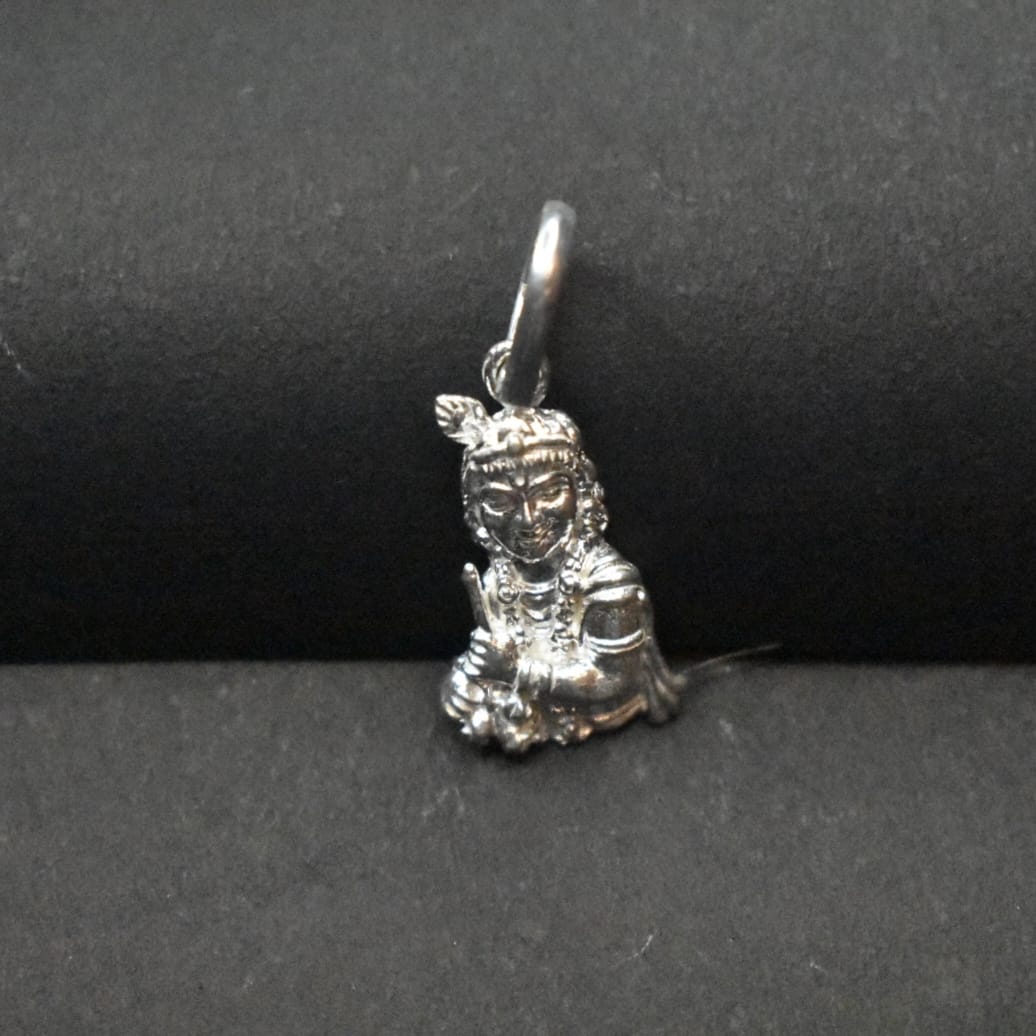 Silver Bal Gopal Locket 