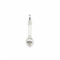Silver Hanuman Gada Locket - White Background