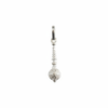 Silver Hanuman Gada Locket - White Background