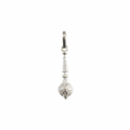 Silver Hanuman Gada Locket - White Background