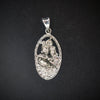 Silver Radha Krishna Pendant