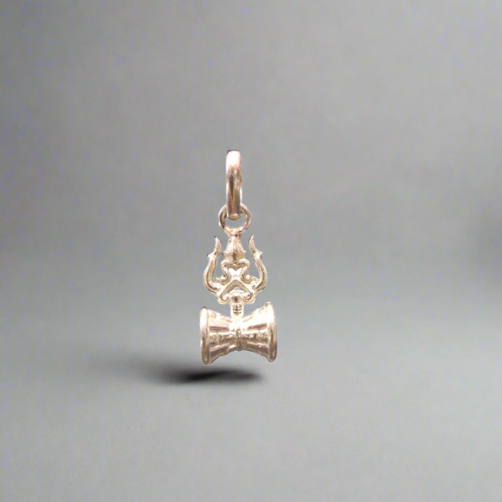 Silver Trishul Locket 