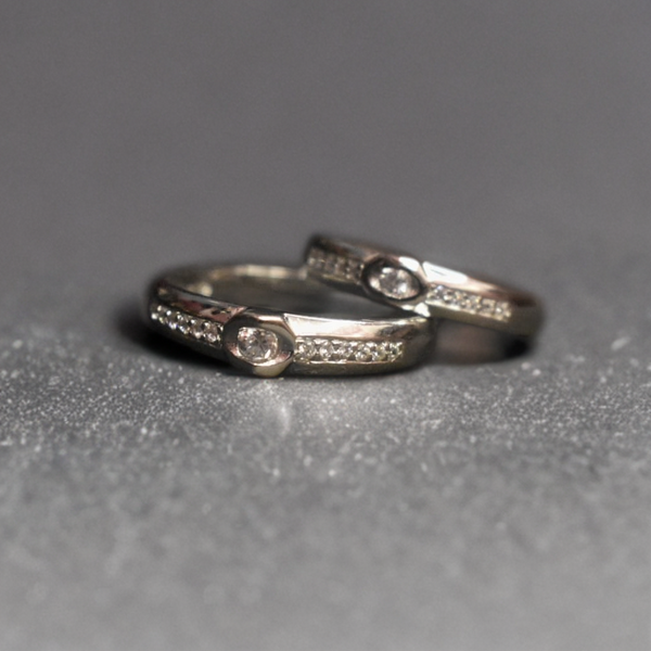 Sterling Silver Couple Ring 