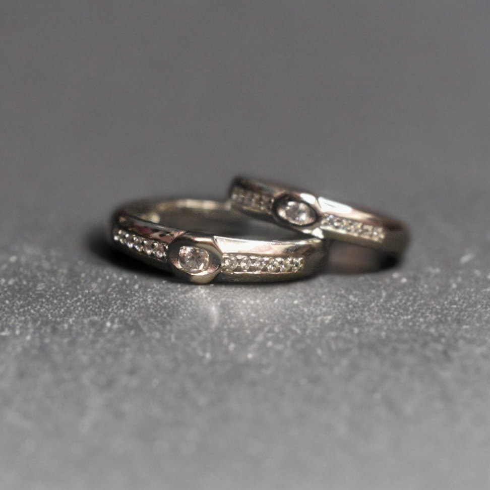 Sterling Silver Couple Ring 