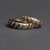Dual-Tone Sterling Silver Couple Rings - Platinum & Rose Gold Finish