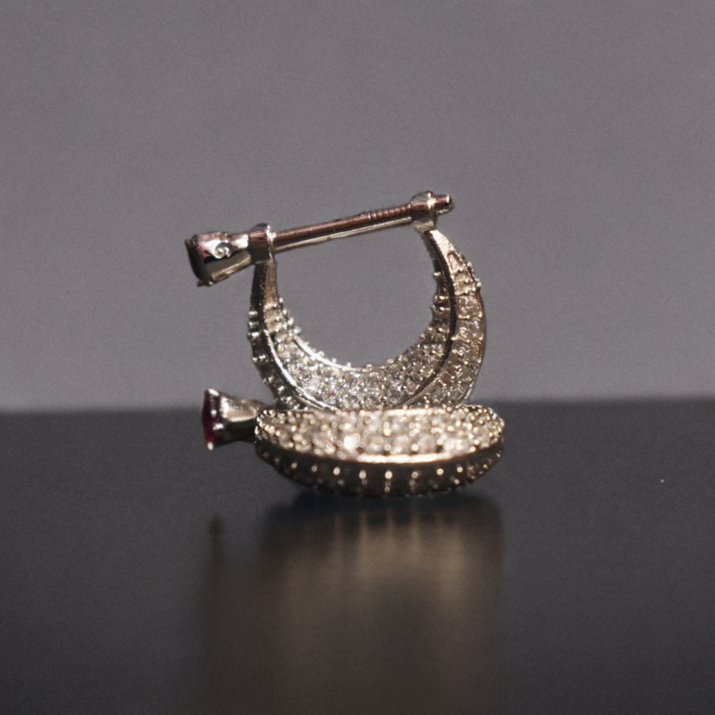 Silver Bali Earrings For Men 