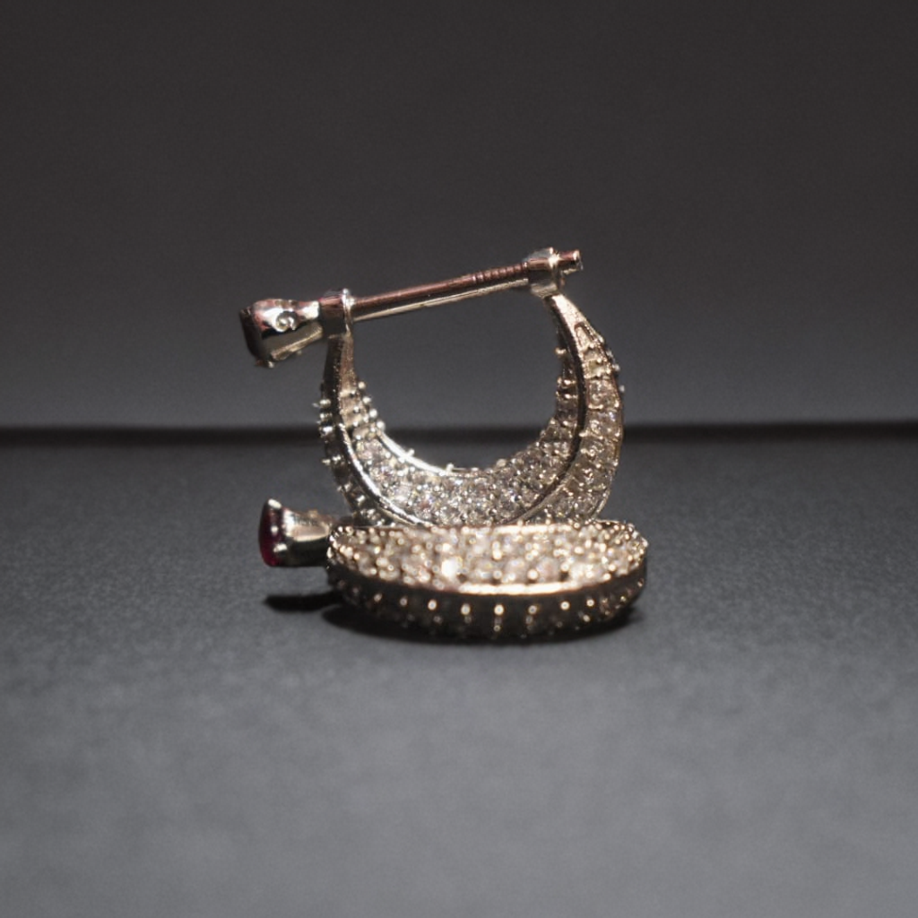 Stylish Sterling Silver Bali Earrings for Men - Dapper Dangles