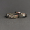 Premium 92.5 Sterling Silver Couple Rings - Matching Set for Couples