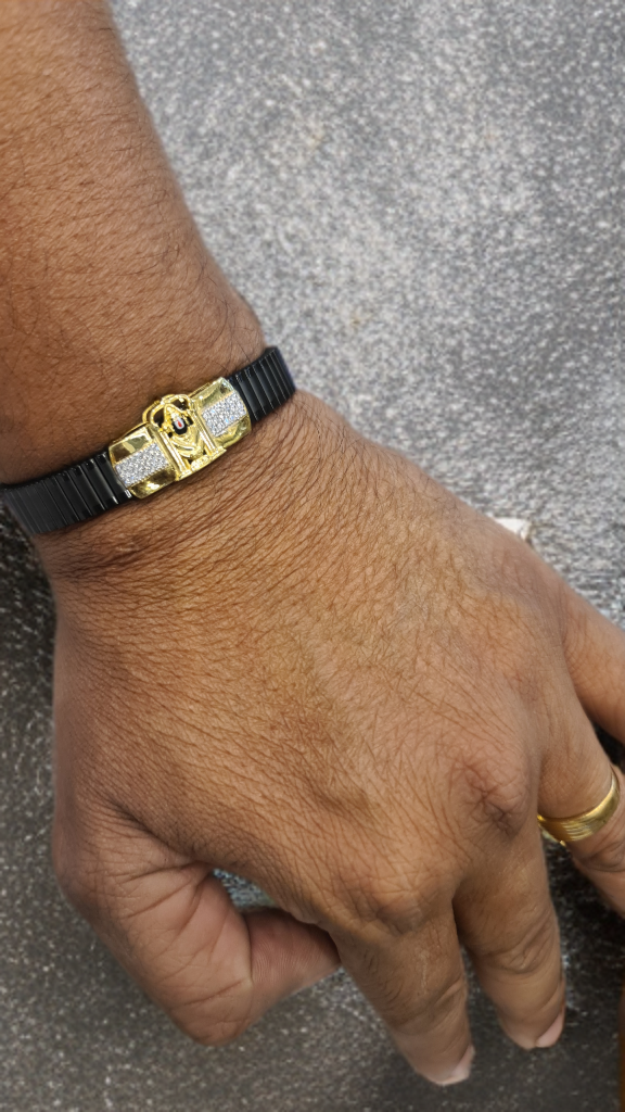 Premium Rolex Band Bracelet with 92.5 Silver Balaji Brooch - Men's Collection