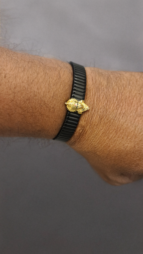 92.5 Silver Hanuman Logo Bracelet with Rolex Band Style