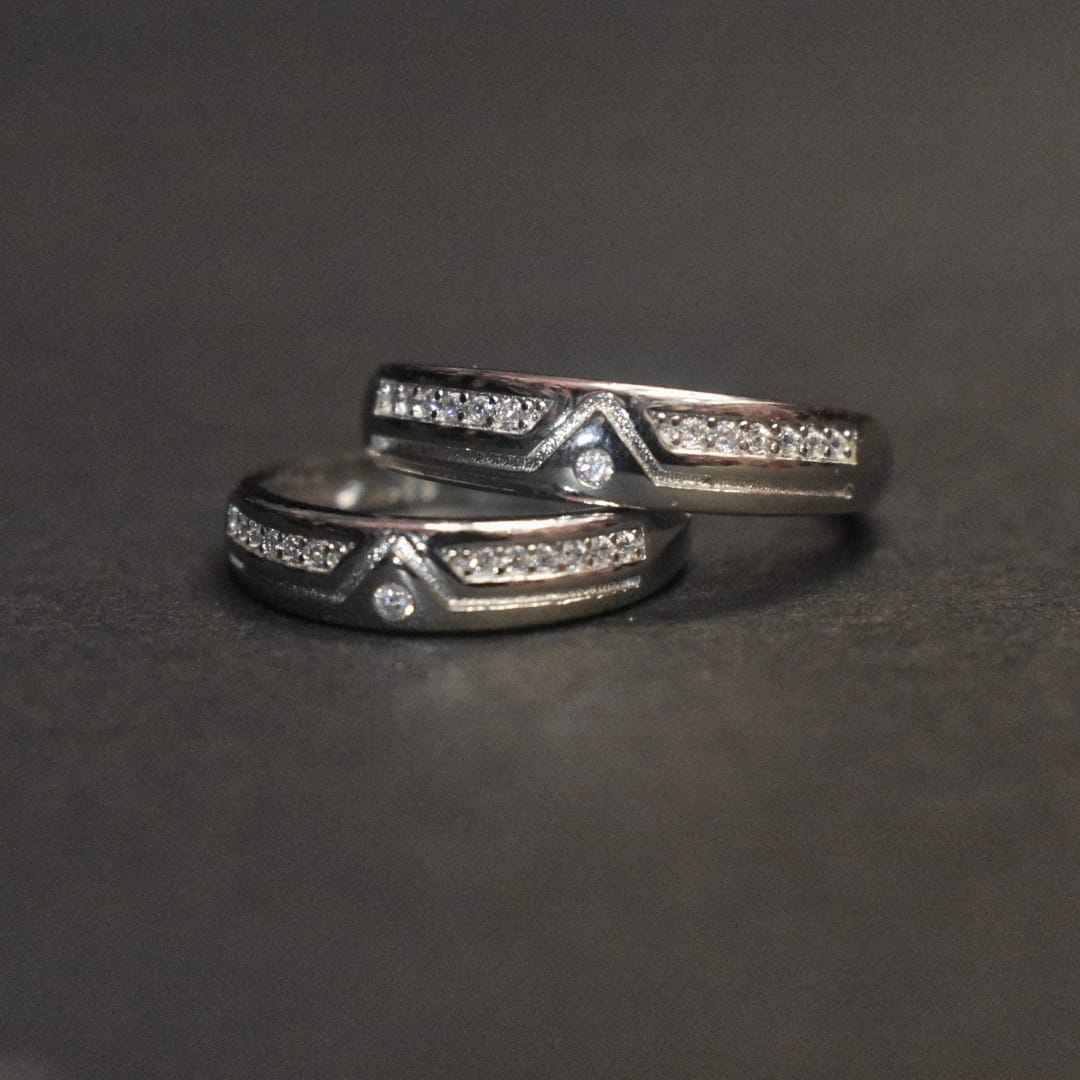 Sterling Silver Couple Ring 