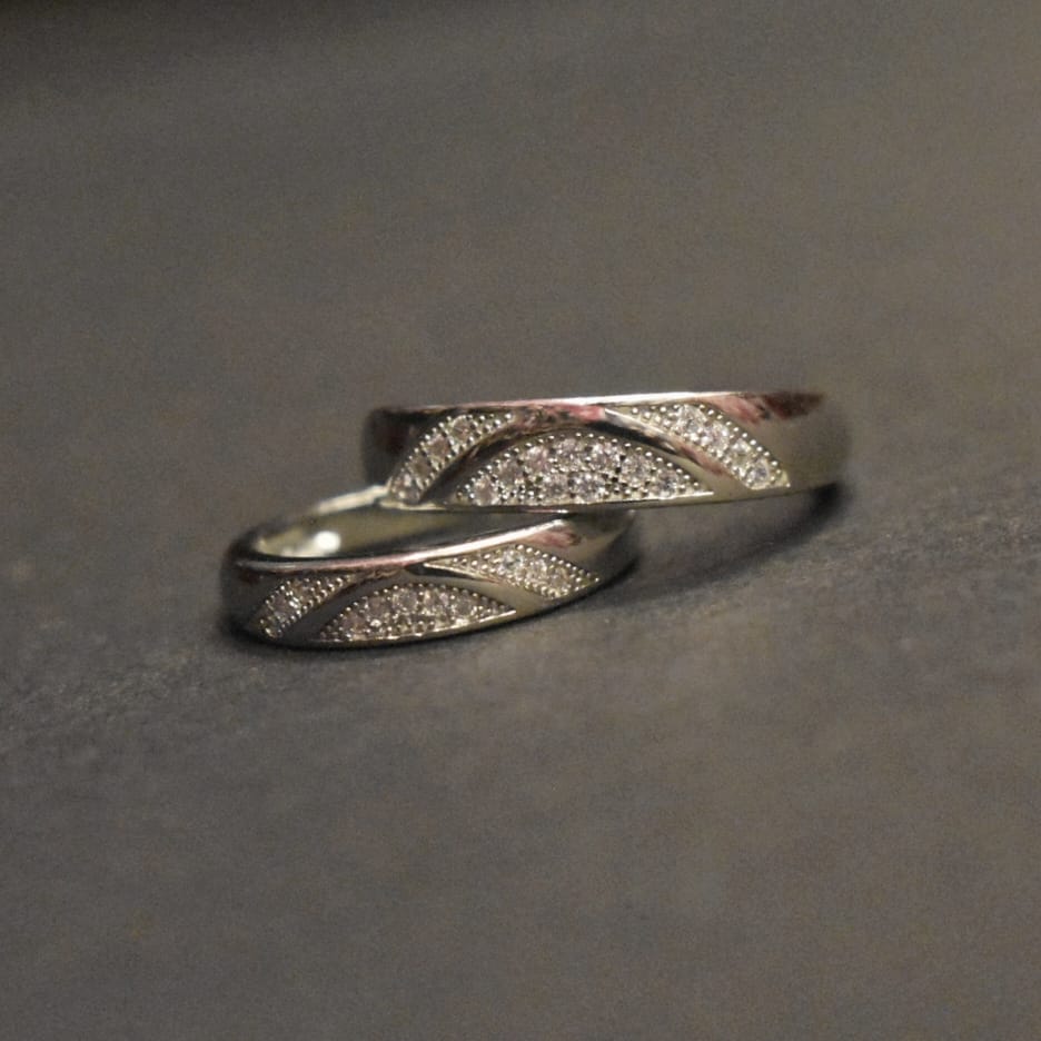 Sterling Silver Couple Ring Set