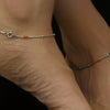 Thin Chain Silver Anklet