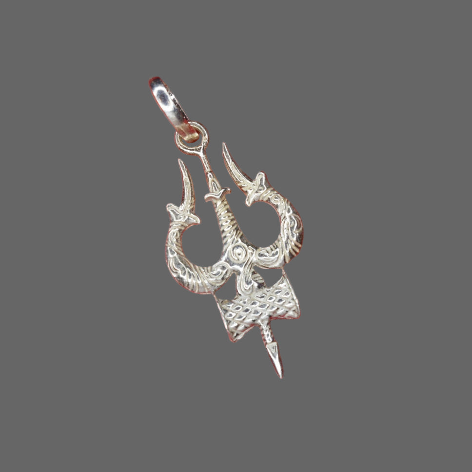Trishul Silver Pendant 