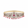 Victorian Diamond Vaddanam - Gold Finish Bridal Belt with Elephant Motifs