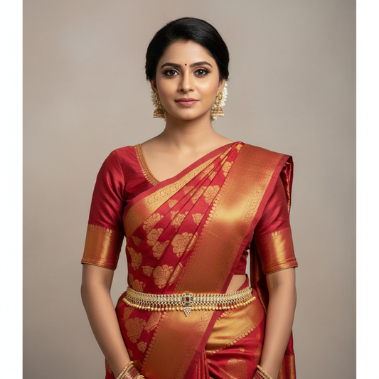 Zircon 24K Gold Plate Stylish Chain Vaddanam