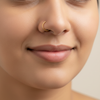 18K Gold Ultra-Thin Band Nose Ring - Contemporary