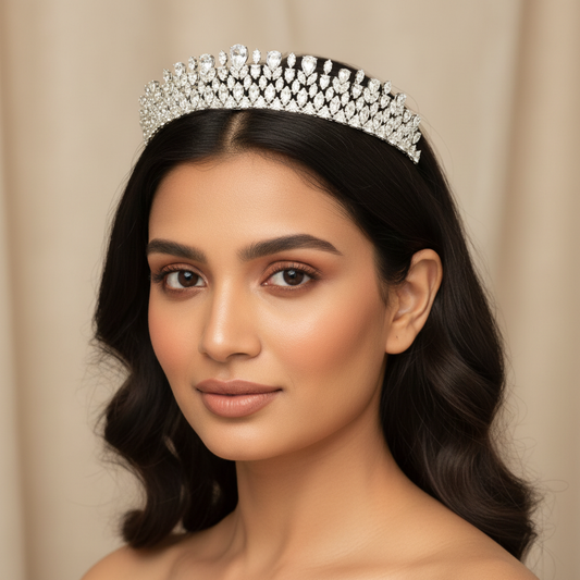 American Diamond Tiara Model Shot