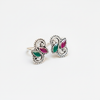 American Diamond Toe Ring - White Background