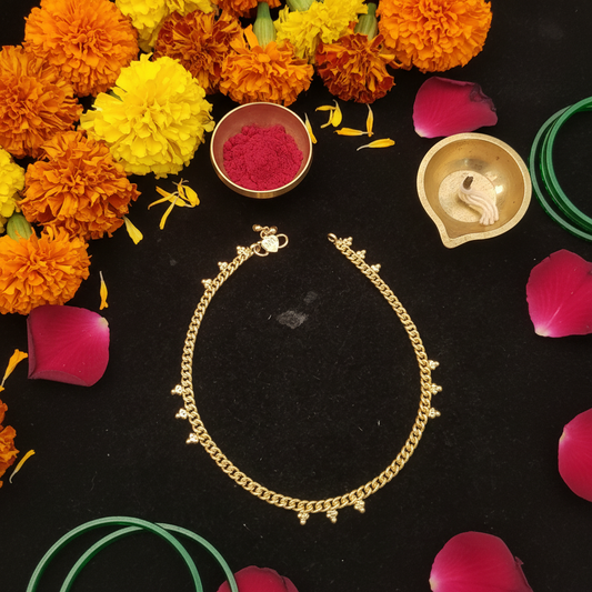 Anklet 2 – Charm Dangles Flat Lay