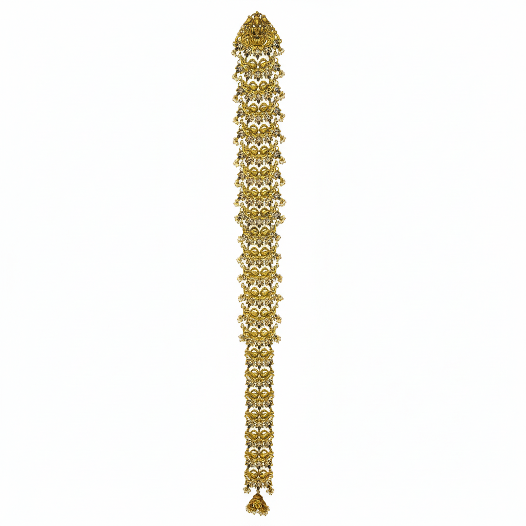 Antique Gold Temple Jada - White Background