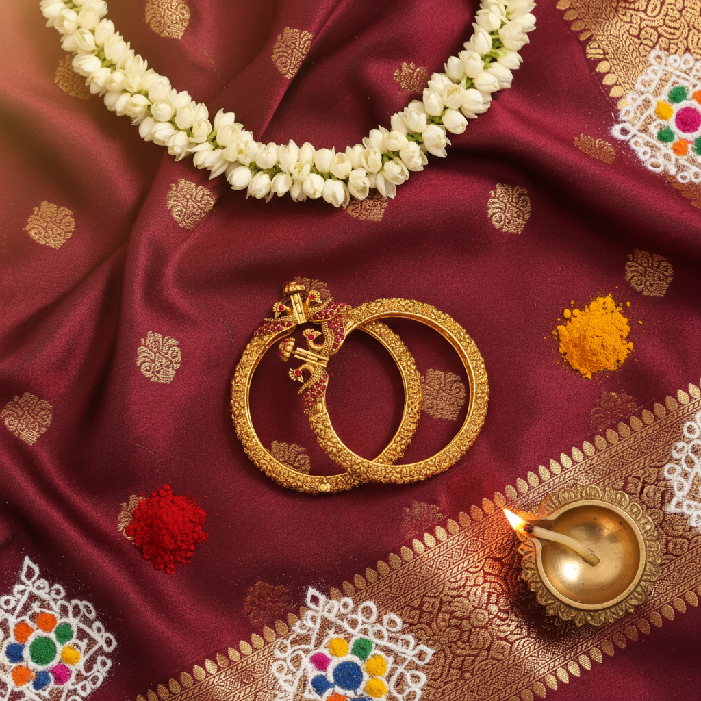  Antique peacock kanknalu bangles