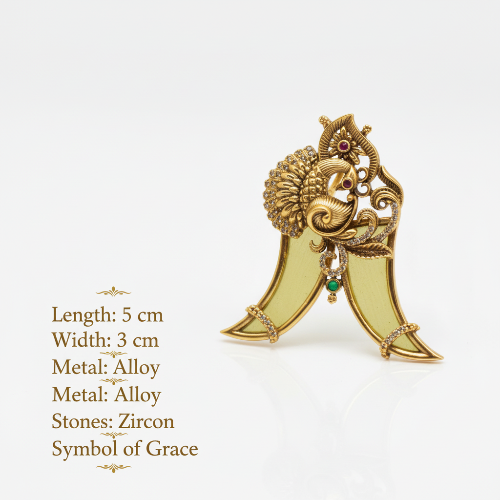 Antique Peacock Puligoru Locket with Specifications