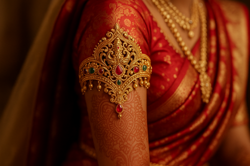 armlet wear by a bride