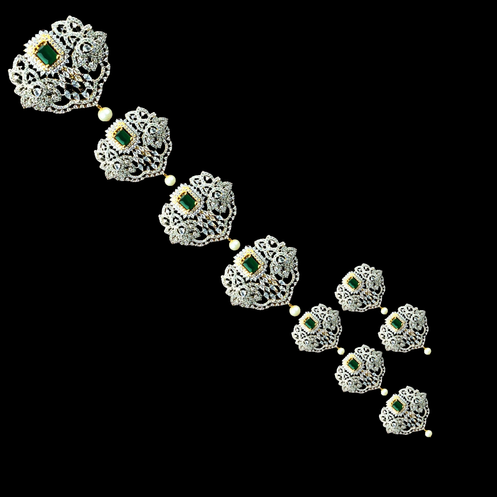 Traditional American Diamond Jada Bilallu By Asp Fashion Jewellery