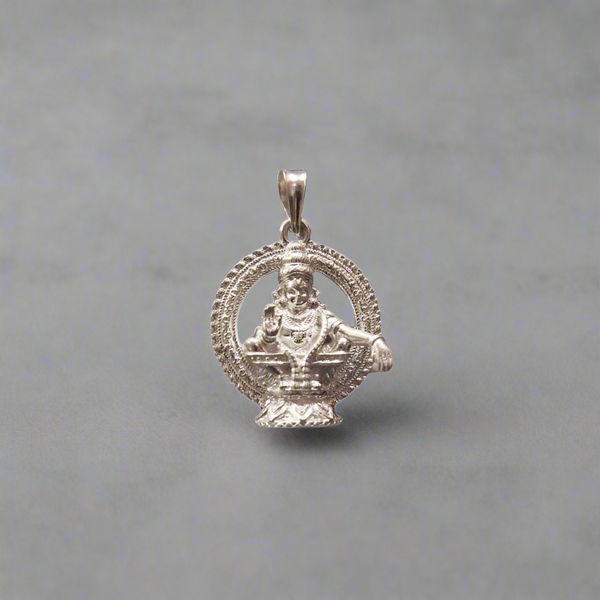 Silver Ayyappa Swami Locket 