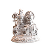 Silver Shiva Parvati Idol