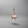 Pure Silver Ayyappan Swami Locket - 925 Sterling Silver Religious Pendant
