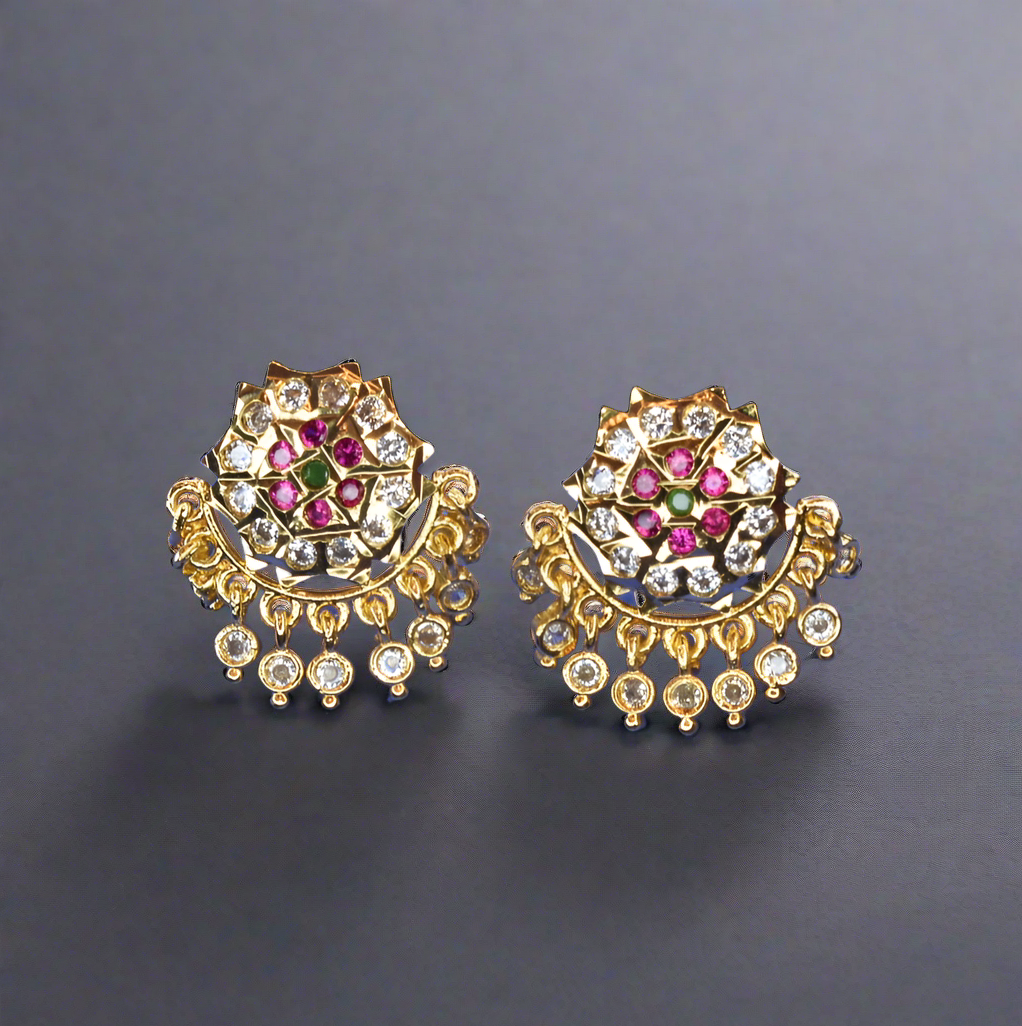 Panchloha Kammalu Stud Earrings - Shine Bright Traditional Jewelry