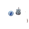 "Dazzle in Elegance: 92.5 Silver Stud Earrings Sparkling with American Diamonds"