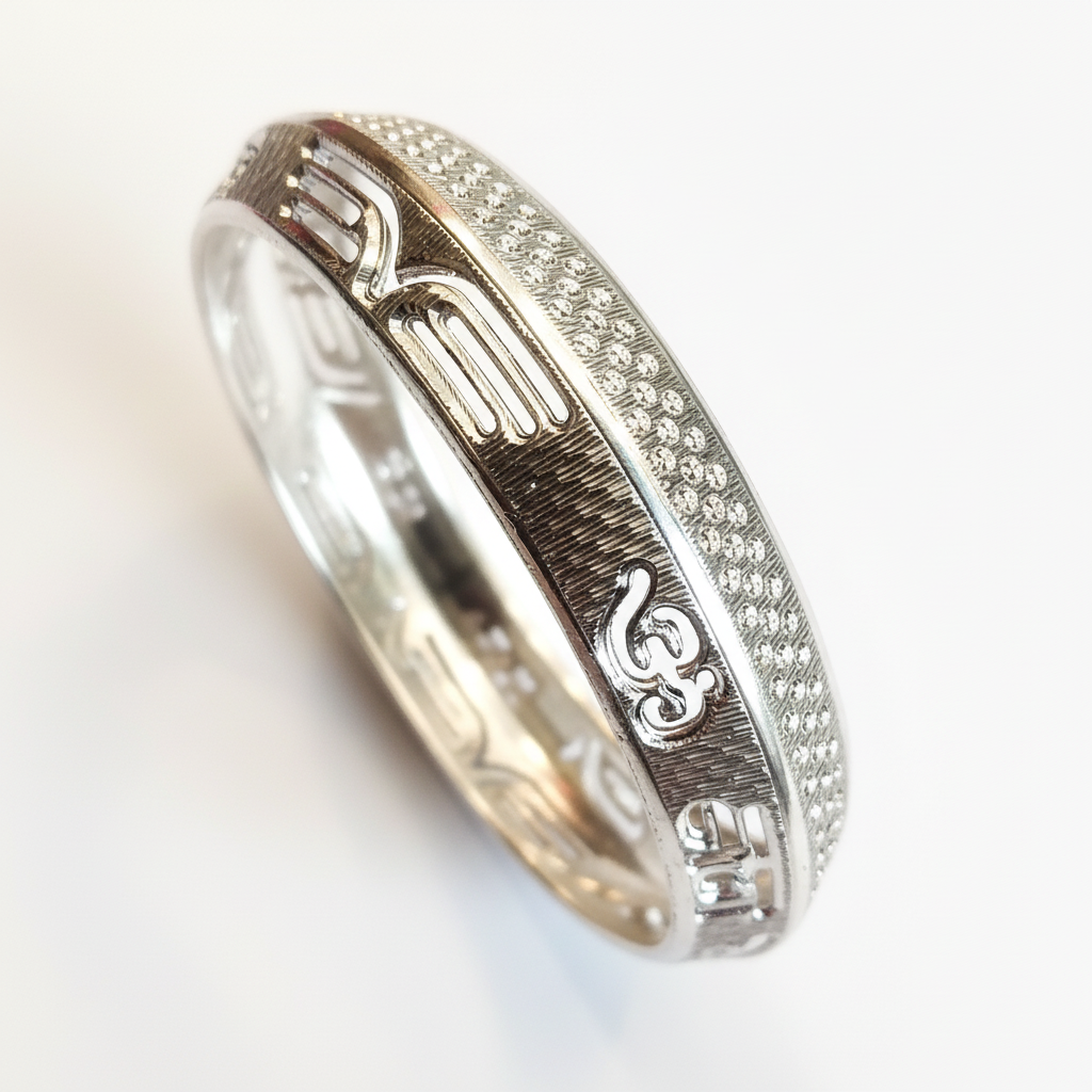 Bangle - ruler removed, white background