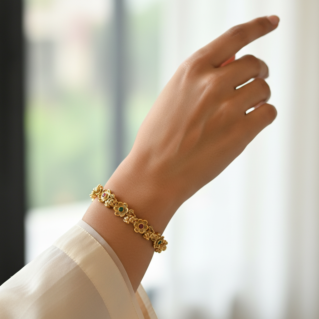 Bangles worn on wrist