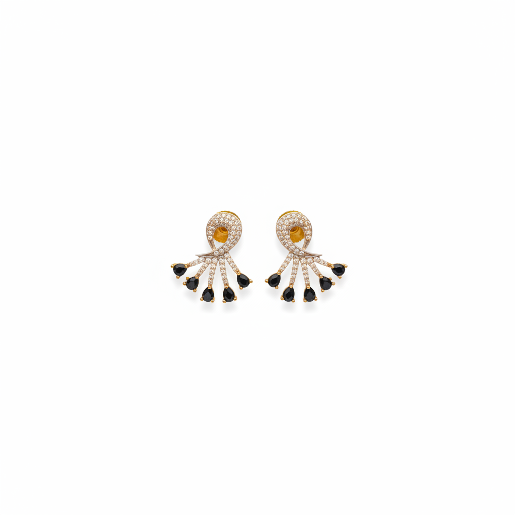 Black Stone Studs