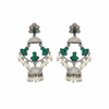 Chandbali Earrings White Background
