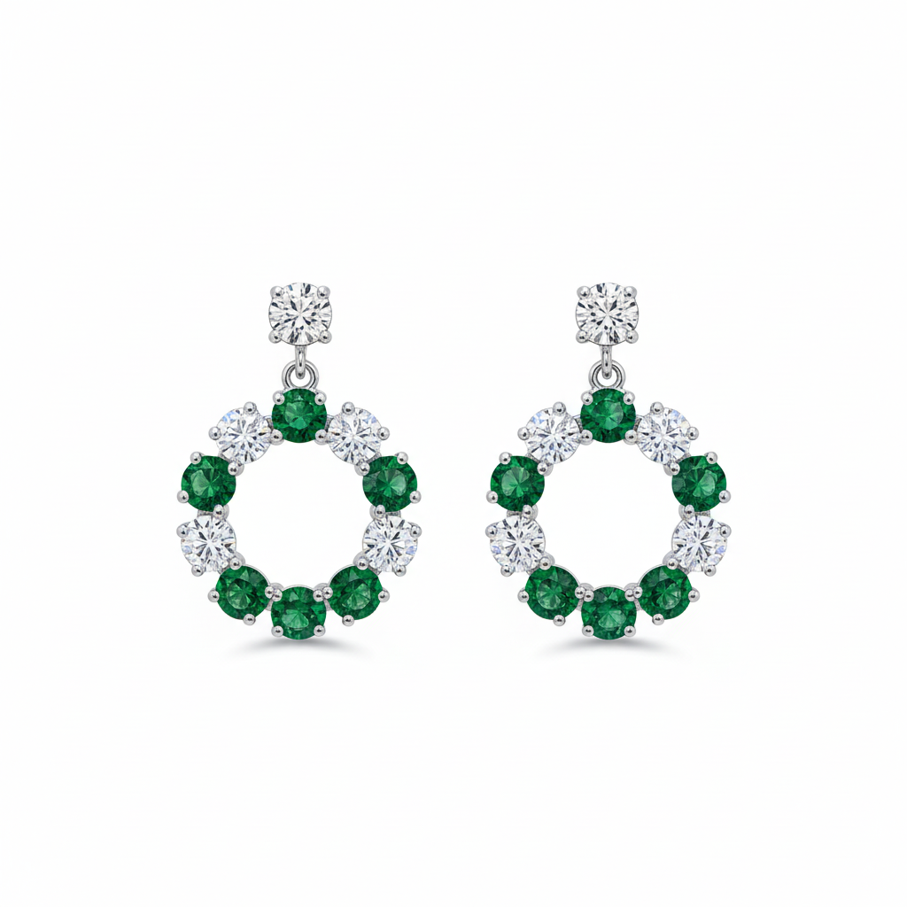 Circular Wreath Earrings