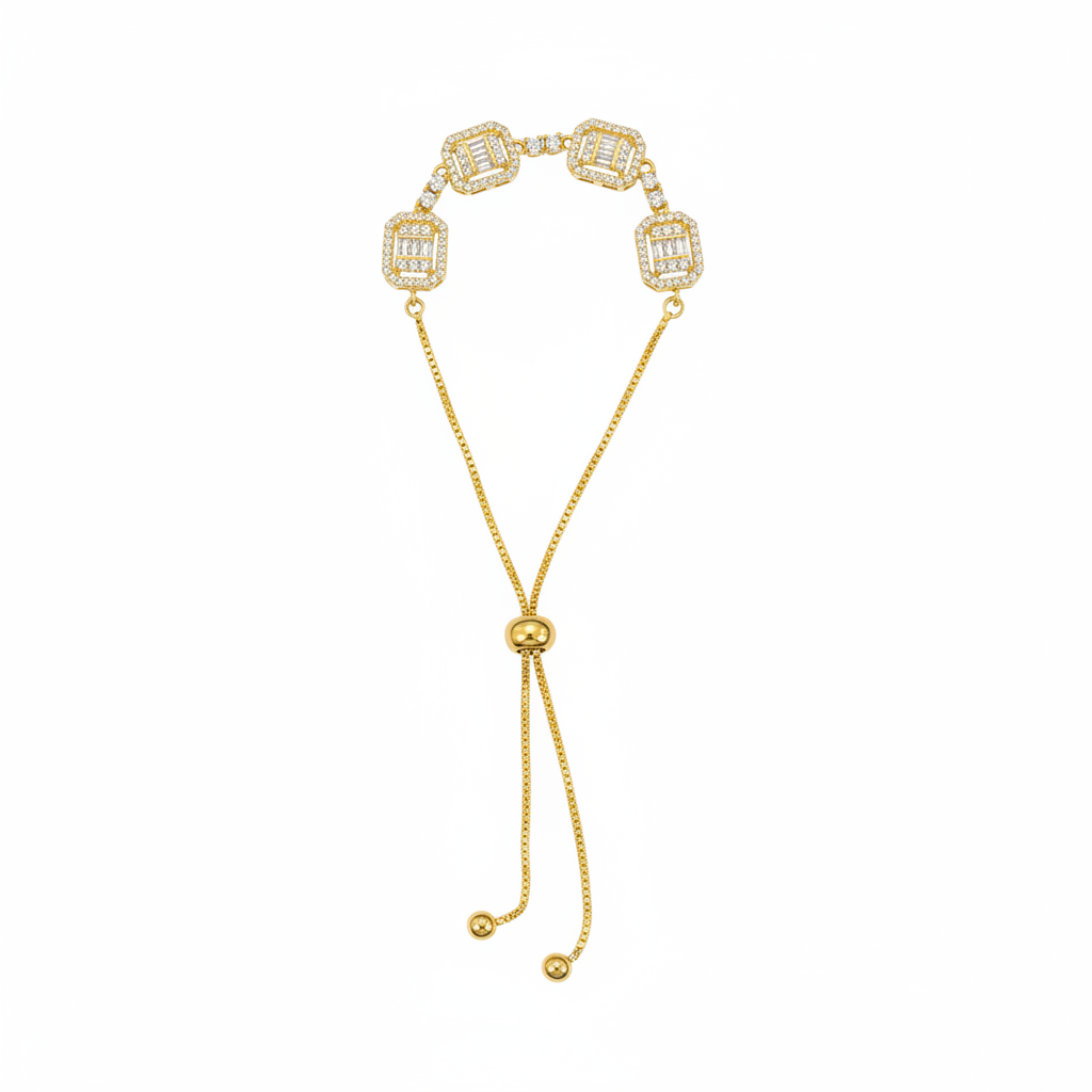 CZ Bracelet - White Background