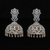 CZ Jhumka Earrings Close-up Detail
