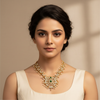 CZ Pearl Necklace Set -