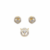 CZ Pendant Set - White Background