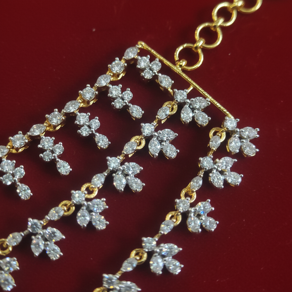 Detail close-up - ear chains craftsmanship