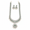 Diamond Finish Emerald Long Haram - White Background