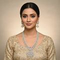 Diamond Ruby Haram Necklace 