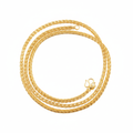 Double strand chain white background