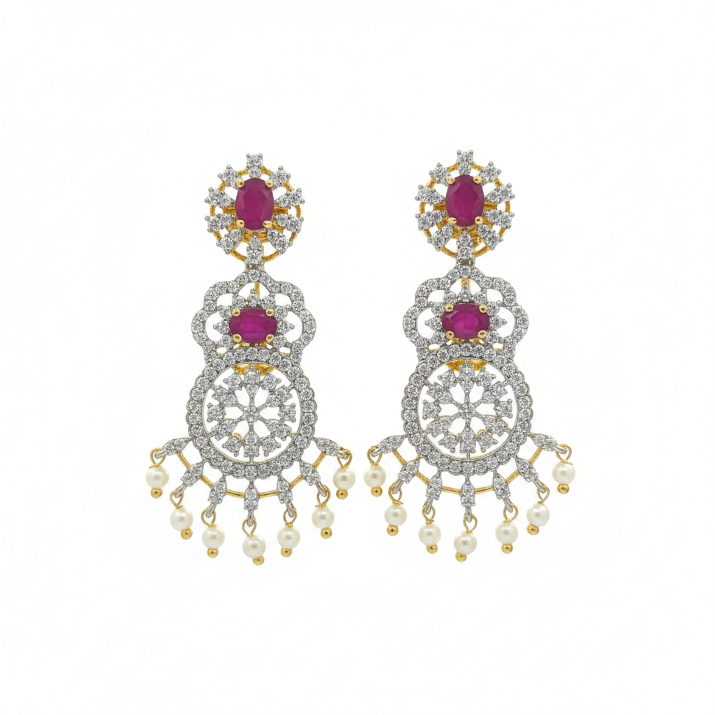 Earrings Close-up Detail